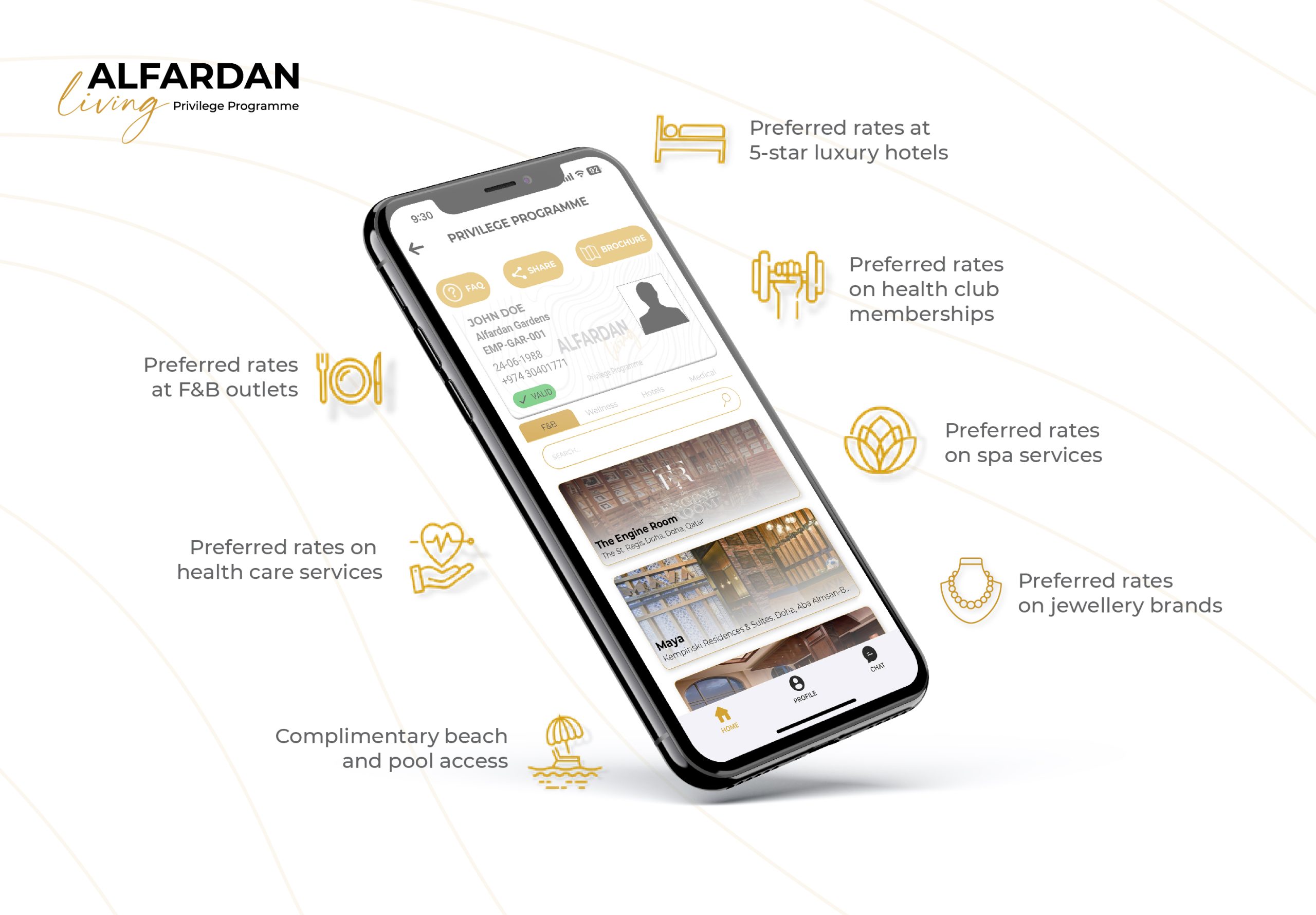 Alfardan Living Mobile App